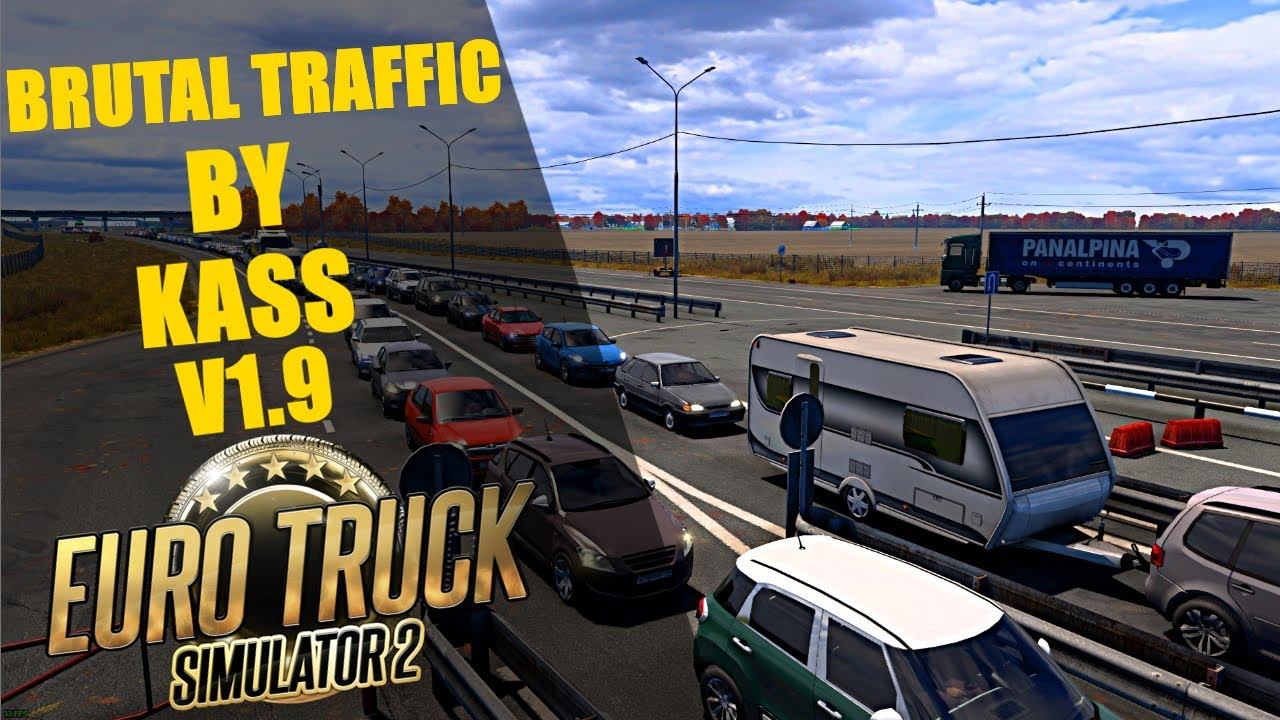 Euro Truck Simulator 2  Mod Brutal Traffic - V1.9 