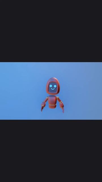 Робот и человек в Blender 3D