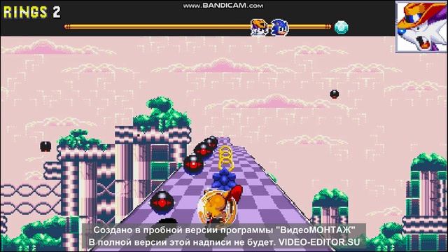 Я играю в Sonic trible trouble 16 bit часть 1