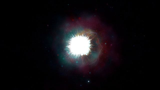 футаж - Блик с частицами