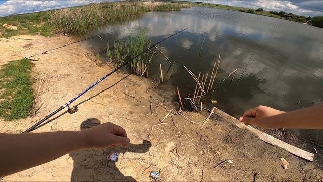 С кальяном на пруду ловим карасей