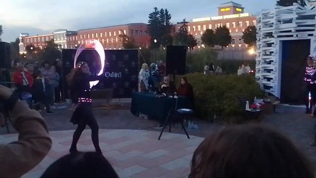 Световое шоу на день города
