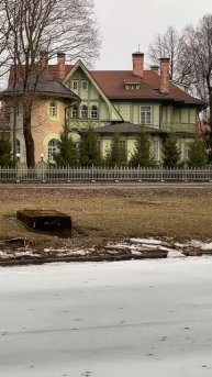 Некоторые особняки на Каменном острове. Санкт-Петербург. Март 2025