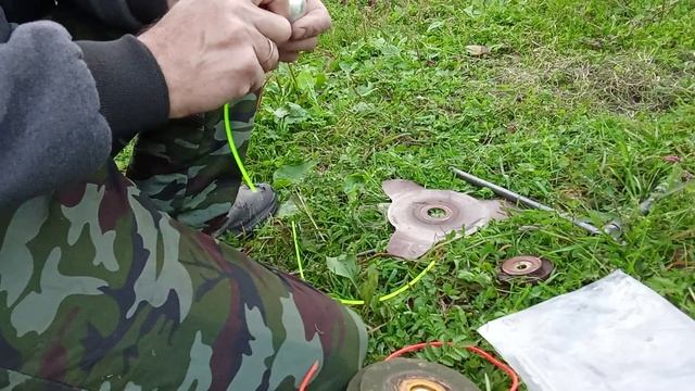 шпуля вместо катушки на бензотриммере
