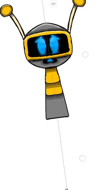 Случайно нарисовала реалистично Весёлого бота...