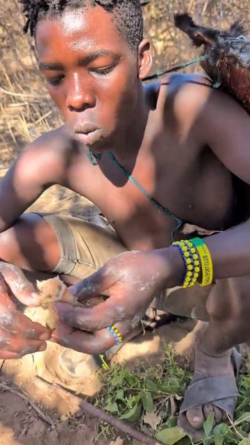 Вот какой получился ужин из потрохов, хотели бы жить в племени бушменов?