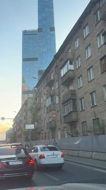 Экспресс обзор Москва-Сити с дороги