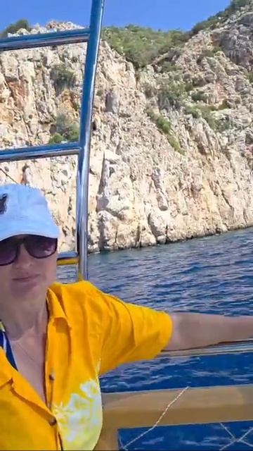 Турция.Прогулка с мужем в море!🤗✨️🛥🌊#любовь #путешествия #море #турция