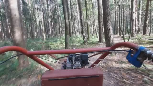 Поездка в лес на на грузовом мото-транспортёре.🤓🖐👍