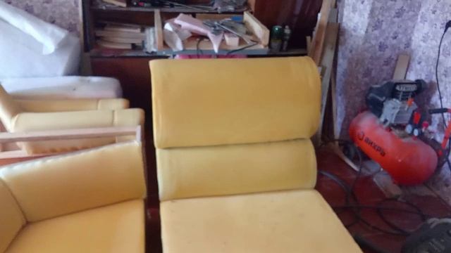 перетяжка мягкой мебели, часть 2