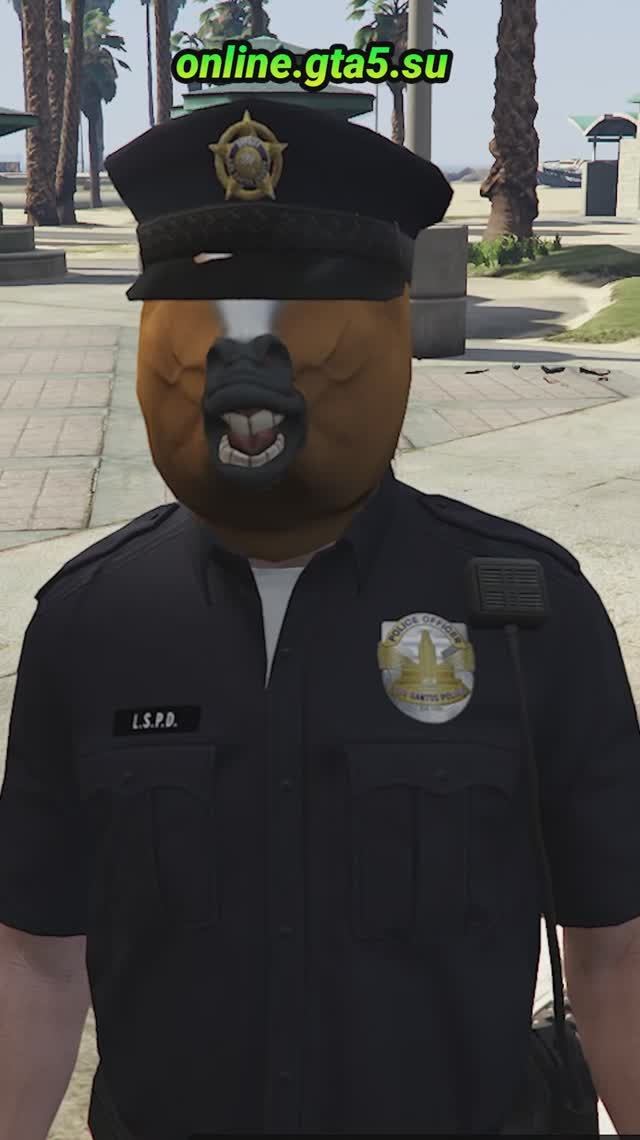 Маски животных с летней формой полиции в GTA 5 Online