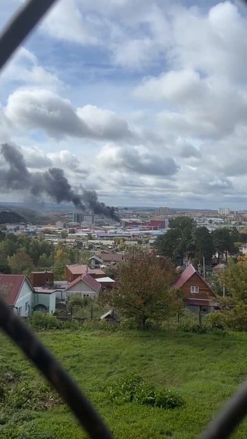 Пожар в Иркутске