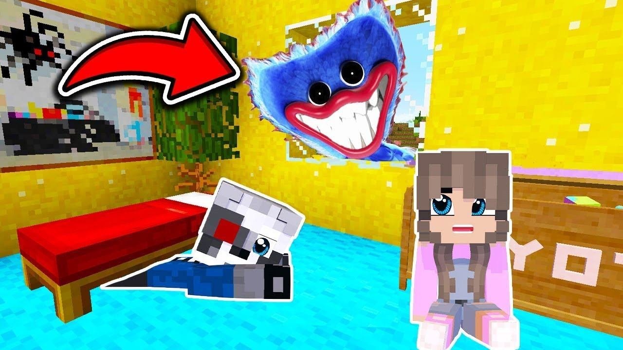 ХАГИ ВАГИ ПРИШЕЛ К НАМ ДОМОЙ В МАЙНКРАФТ SCP СИРЕНОГОЛОВЫЙ РАКУН И ДОЧКА MINECRAFT МАМА ДЛИННЫЕ НОГИ