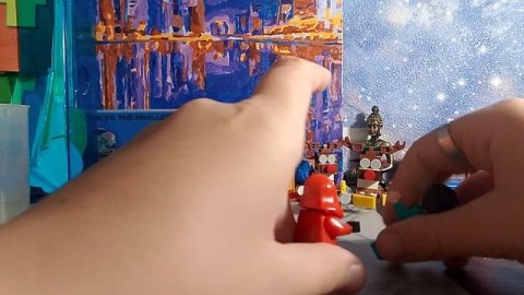 Лего катер и битва очень просто