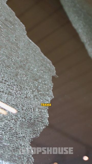 Почему разбилось закаленное стекло?