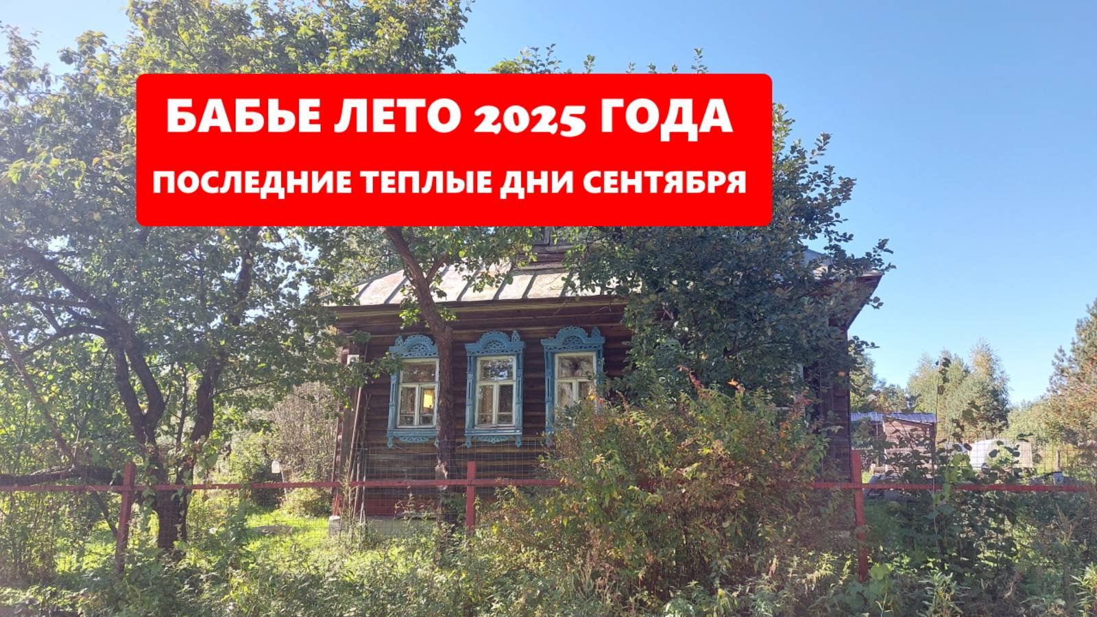 БАБЬЕ ЛЕТО 2025 - 13 сентября - один из последних теплых дней уходящего года