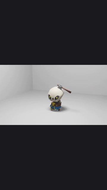 Танцующий скелет в Blender 3D