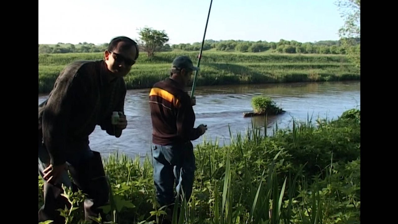 2007.05.20 река Анграпа - я, Алексей, Агат, 4 голавлика - уха.