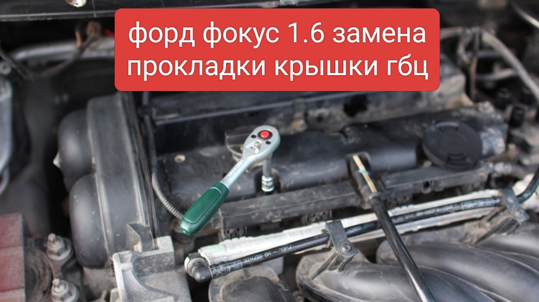 замена прокладки крышки гбц форд фокус Мондео фиеста 1.6