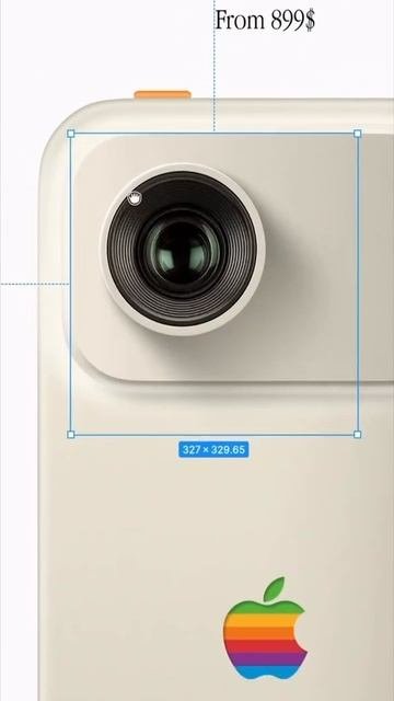 IPhone 17 Pro в дизайне макинтоша [концепт Macintosh Phone]