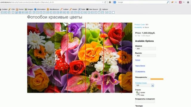 Создать интернет магазин фотообоев