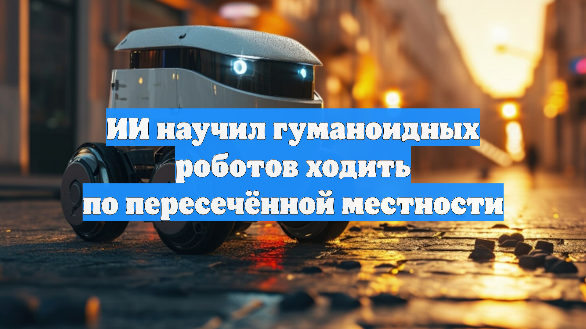 ИИ научил гуманоидных роботов ходить по пересечённой местности