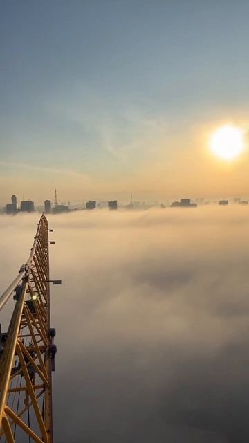 Волшебное утро с высоты птичьего полёта!