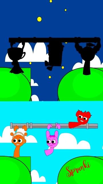 Командная работа. Итальянский Brainrot против Sprunki