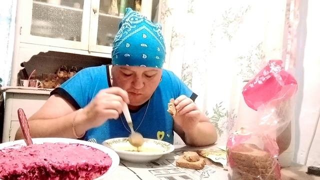 На ужин супчик и салат. Приятного просмотра 😉.