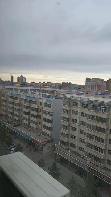 Китай Маньчжурия вид из окна гостиницы Синьхэ!