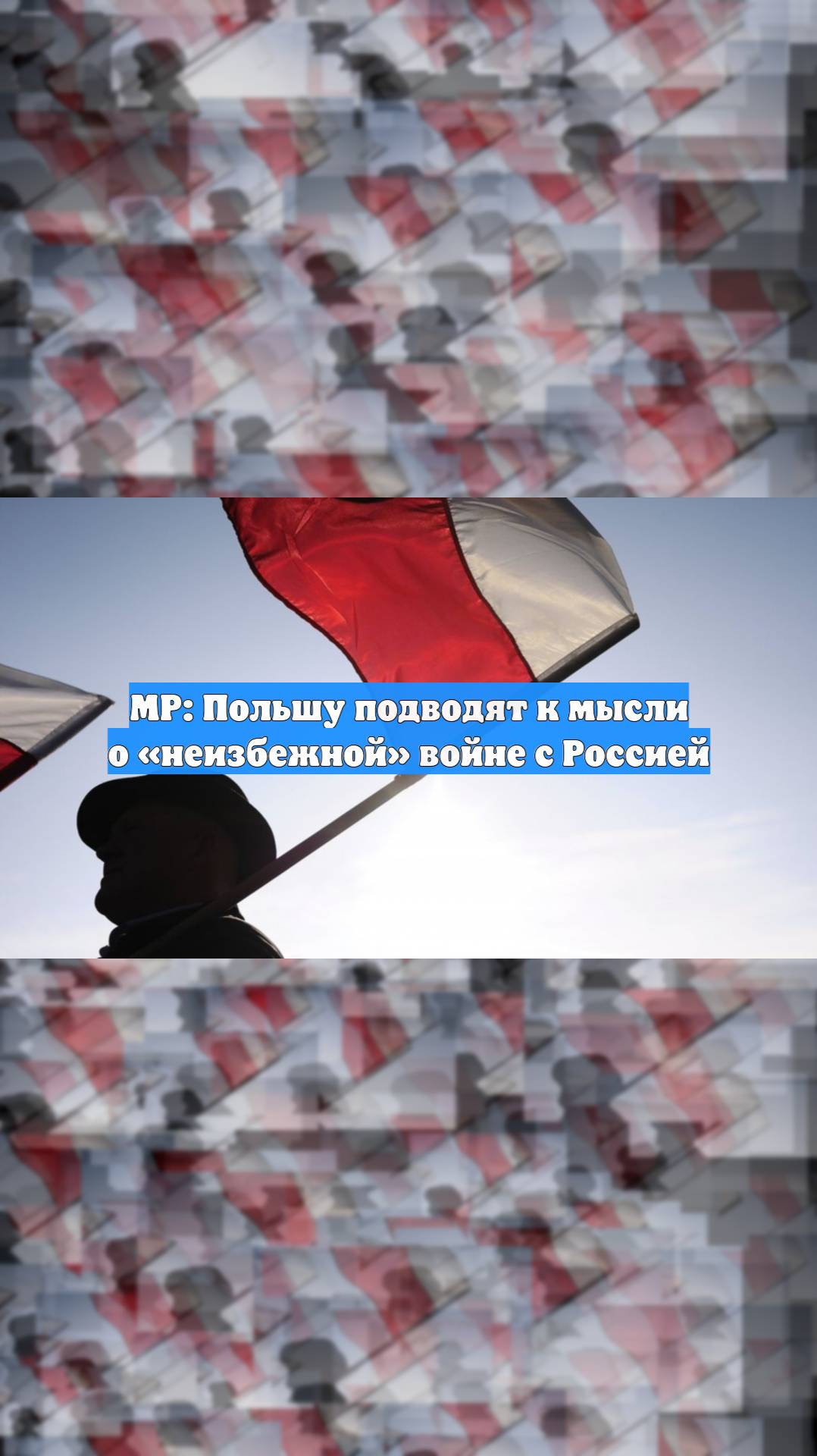 MP: Польшу подводят к мысли о неизбежной войне с Россией