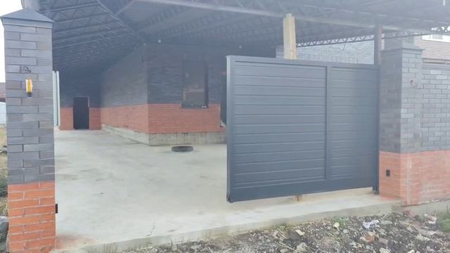 Откатные алюминиевые ворота