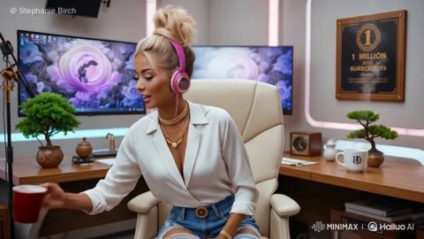 Девушка блогер агент AI