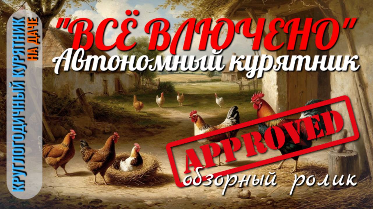 Курятник НА ДАЧЕ на 30 кур 🐓 Полный обзор 