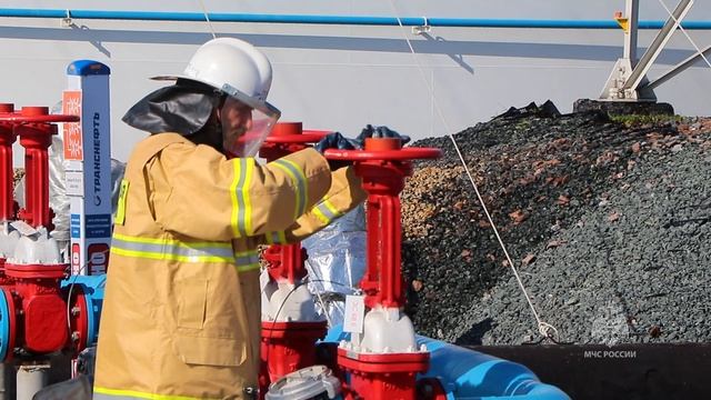 Пожарно-тактические учения на объекте топливно-энергетического комплекса