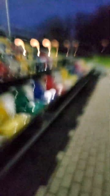 Обзор трибуны и футбольно-баскетбольную площадку