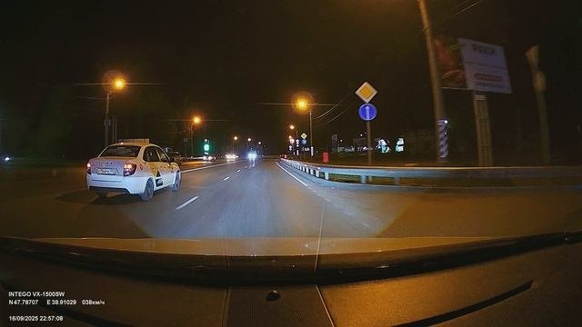 Качество ночной записи видео INTEGO VX-1500SW.