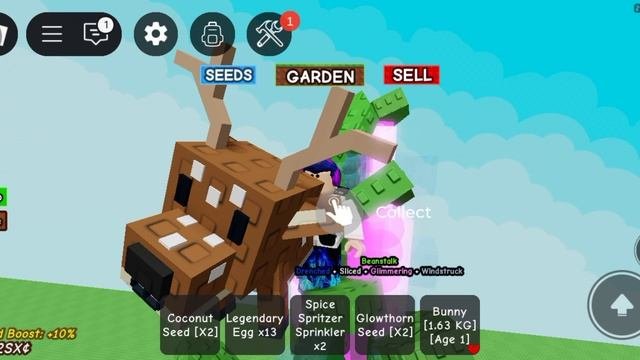 играю в Grow A Garden