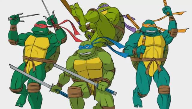 Черепашки Нинзя +++ мультик в картинках,9)