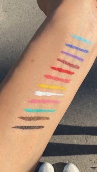 Цветные водостойкие подводки Арт WB 153132158