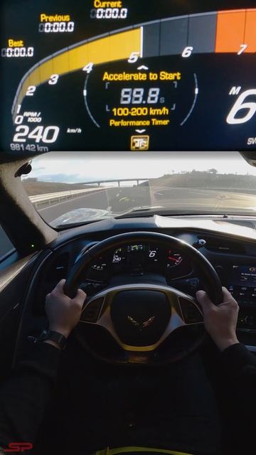 CHEVROLET CORVETTE C7 Z06 - тест максимальной скорости автобана