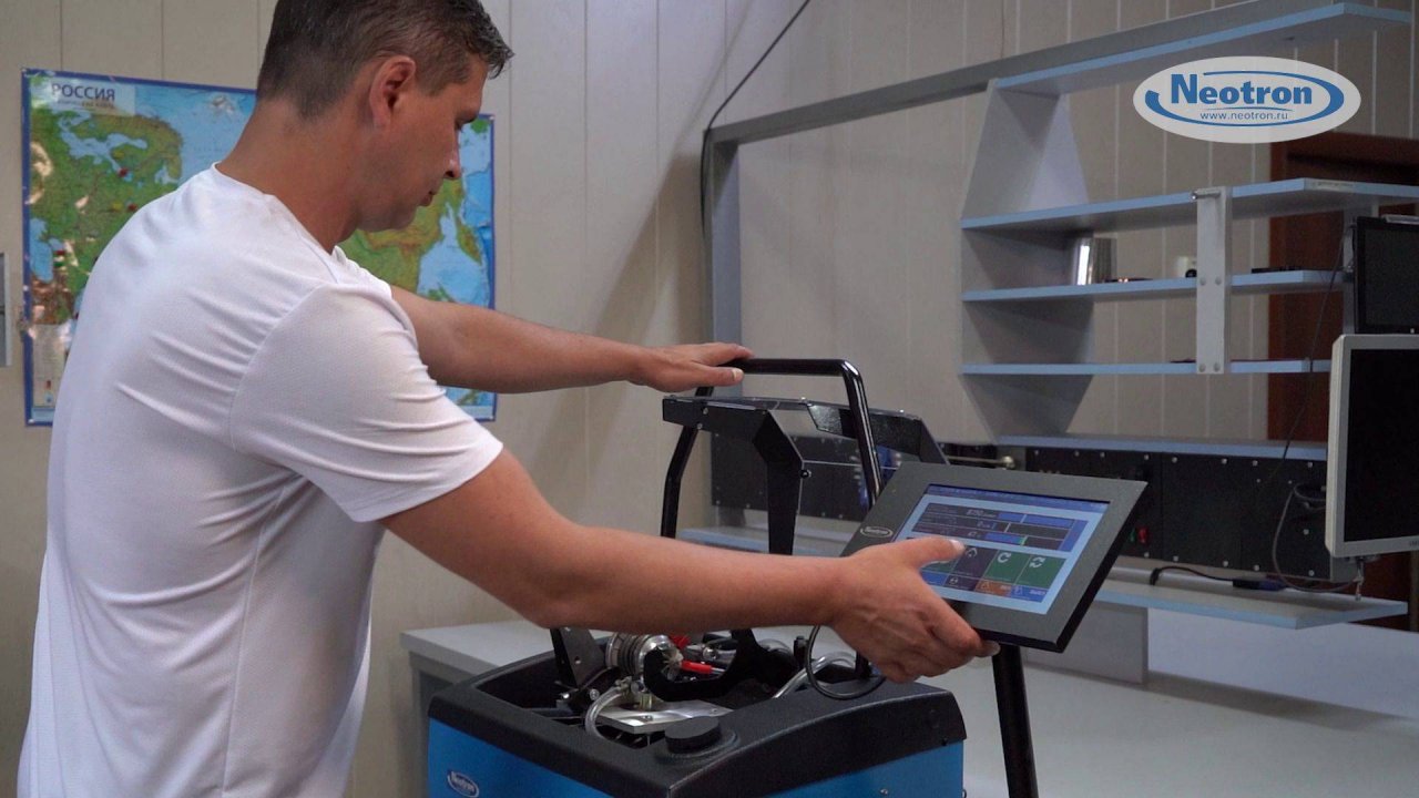 Работа оператора на балансировочном станке TurboPro 55.11