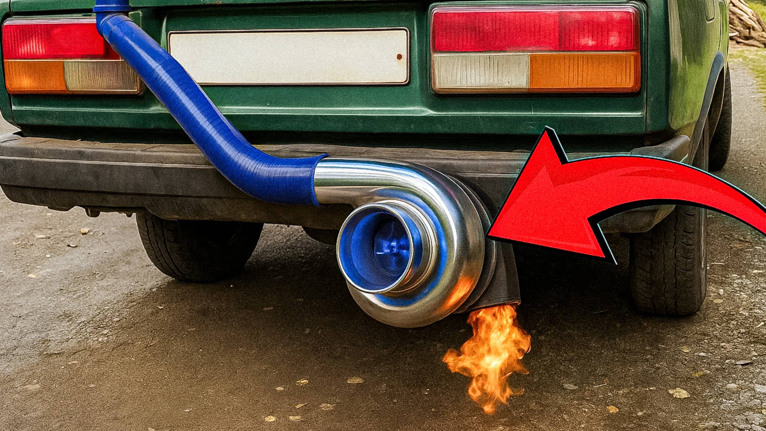 Разгон ВЫХЛОПНОЙ СИСТЕМЫ с помощью ТУРБИНЫ – ЧТО БУДЕТ?