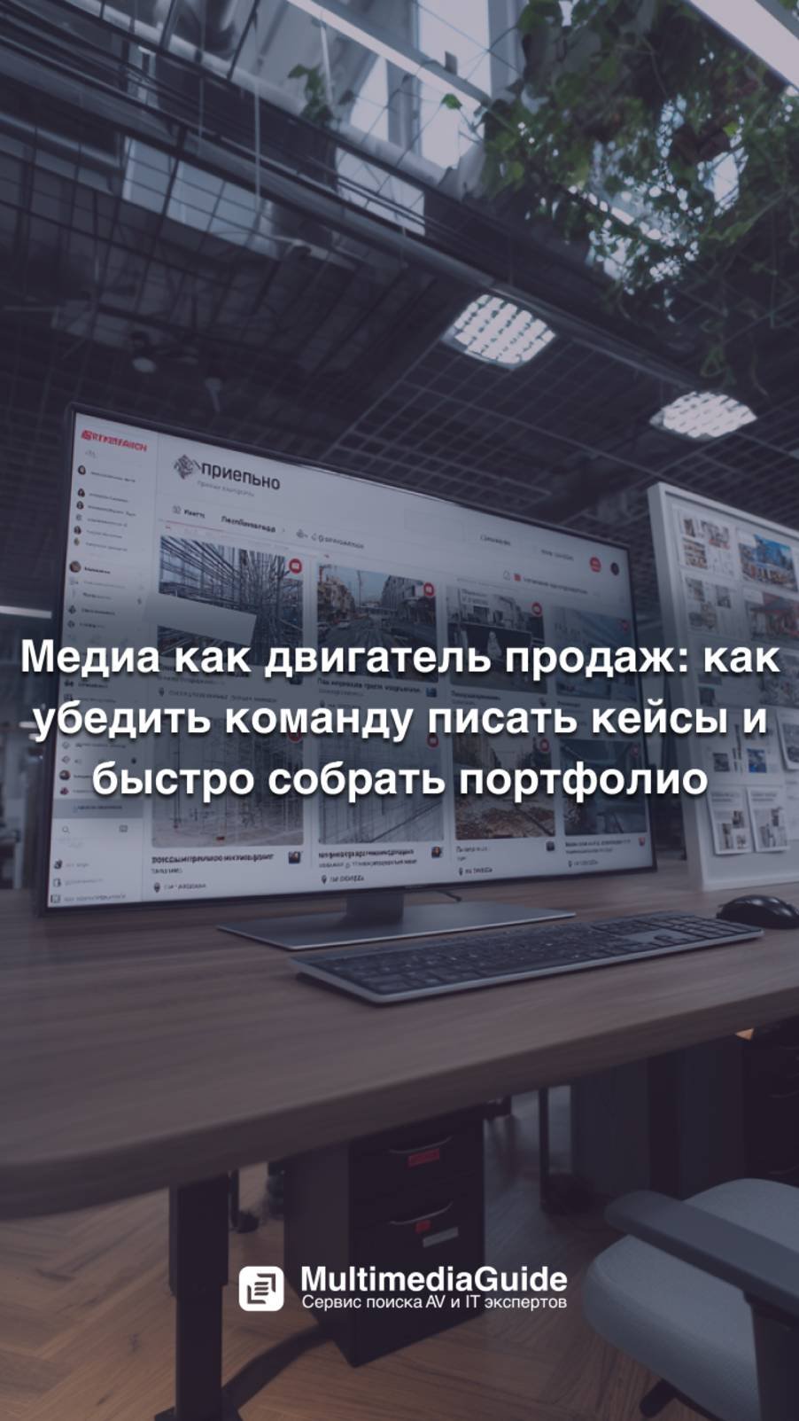 Медиа как двигатель продаж: как убедить команду писать кейсы и быстро собрать портфолио