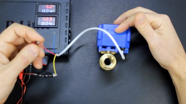 Шаровой кран с электроприводом на 5 вольт CWX CR02