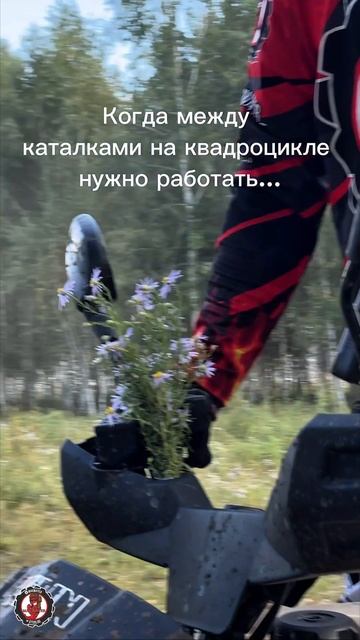 Когда между каталками на квадроцикле нужно работать..