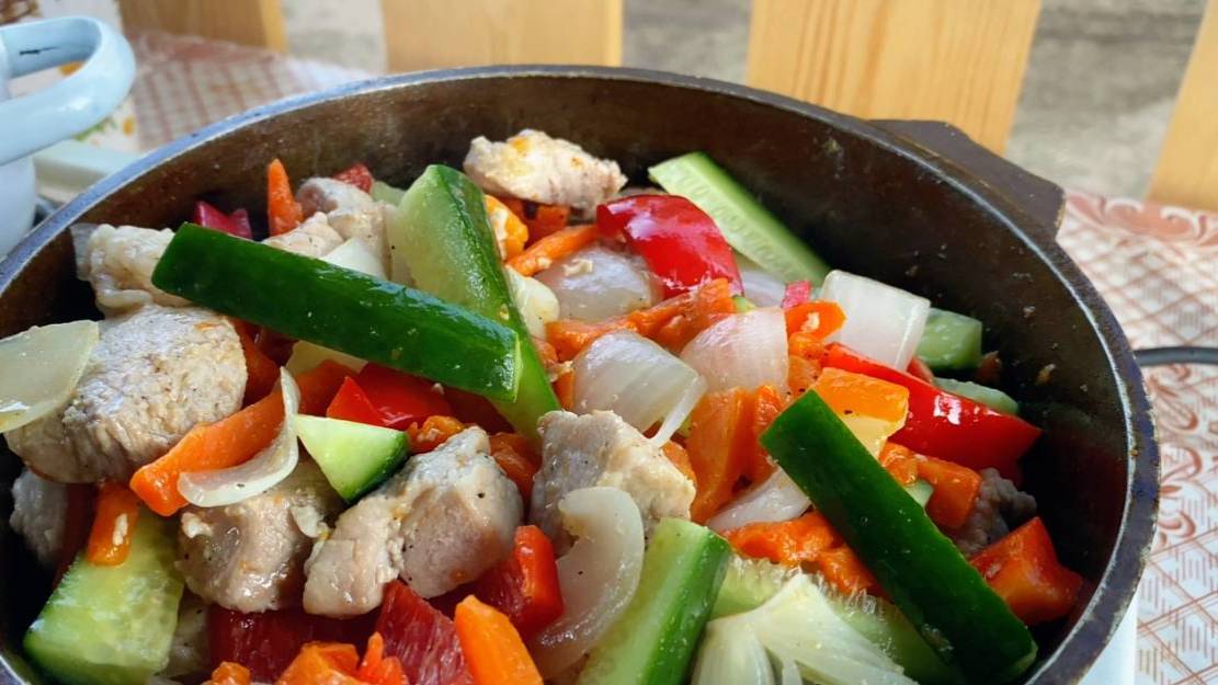 Увезла рецепт мяса с озера Байкал! Свинина по Байкальски! Очень вкусно!