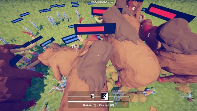 TotallyAccurateBattleSimulator  мамонты против охотников