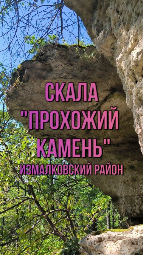 Скала "Прохожий камень." Измалковский район. Липецкая область