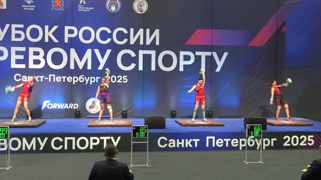 Евдокимова, Барбакова рывок гири 24 кг Кубок России 2025